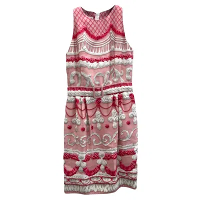 Pre-owned Jeremy Scott Aw20 Moschino Couture Marie Antoinette Pink Pastel Cake Dress It 38 / Us 4