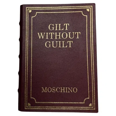 Pre-owned Jeremy Scott Moschino Couture, , Bible, Book Shaped, Gilt W/o Guilt, Leather Bag In Black