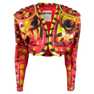Pre-owned Jeremy Scott Moschino Couture  Spring 2020 Look 33 Matador Jacket In Red