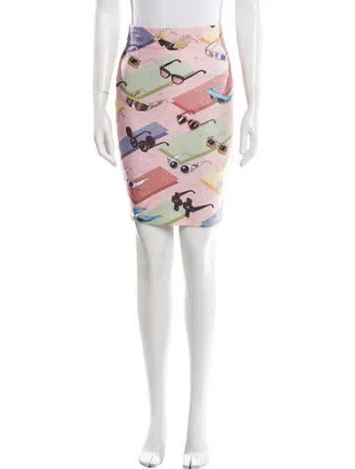 Pre-owned Jeremy Scott Printed Knee-length Skirt In Pink