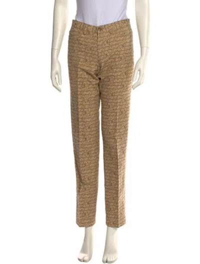 Pre-owned Jeremy Scott Printed Straight Leg Pants In Neutral