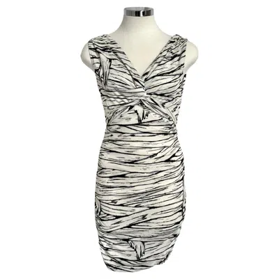 Pre-owned Jeremy Scott Ss20 Moschino Couture  Bodycon Mini Dress Mummy Halloween Collection In Gray