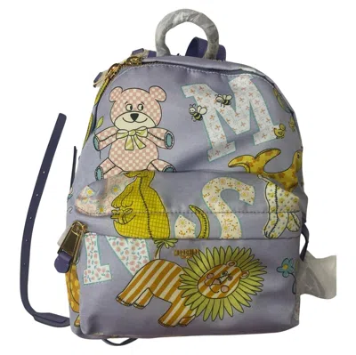 Pre-owned Jeremy Scott Ss22 Moschino Couture  Kids Fantasy Purple Lion Teddy Bear Backpack