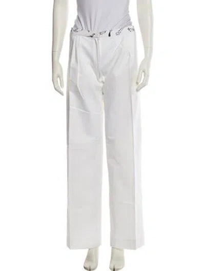 Pre-owned Jeremy Scott Wide Leg Pants In White