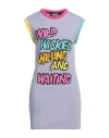 Jeremy Scott Woman Mini Dress Lilac Size 10 Cotton, Elastane In Purple