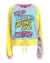 Jeremy Scott Woman Sweatshirt Turquoise Size 10 Cotton In Blue