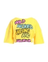 Jeremy Scott Woman Sweatshirt Yellow Size 8 Cotton, Elastane In Yellow