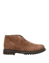 Jerold Wilton Man Ankle Boots Brown Size 9 Soft Leather In Brown