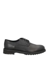Jerold Wilton Man Lace-up Shoes Black Size 11 Leather In Black