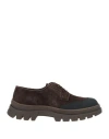 Jerold Wilton Man Lace-up Shoes Dark Brown Size 11 Leather