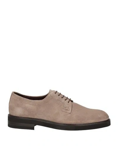 Jerold Wilton Man Lace-up Shoes Dove Grey Size 10 Leather