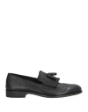 Jerold Wilton Man Loafers Black Size 12 Soft Leather In Black