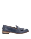 Jerold Wilton Woman Loafers Navy Blue Size 9.5 Soft Leather In Navy Blue