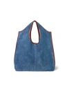 Jérôme Dreyfuss Two-tone Shoulder Bag Dual Top Handles In Blue