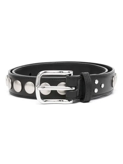 JÉRÔME DREYFUSS WOMEN BLACK STUDDED BELT