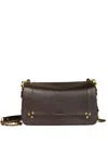 Jérôme Dreyfuss Bobi Shoulder Bag Adjustable Volume Features In Brown