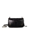 Jérôme Dreyfuss Bobi S Python Handbag In Black