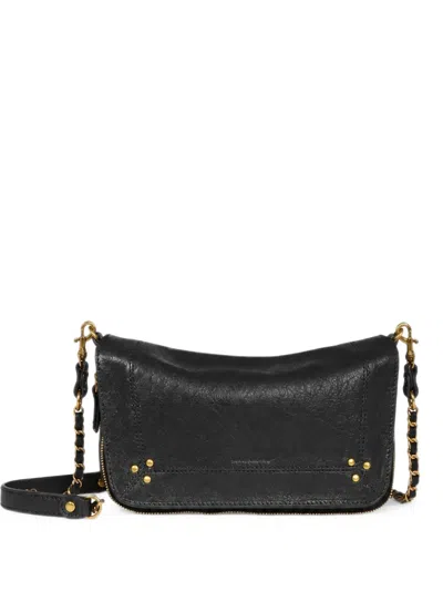 Jérôme Dreyfuss Bobi S Leather Shoulder Bag In Black