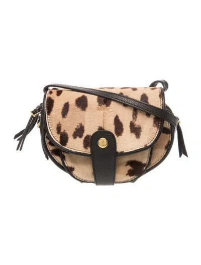 Pre-owned Jérôme Dreyfuss Calf Hair Crossbody Bag In Neutral