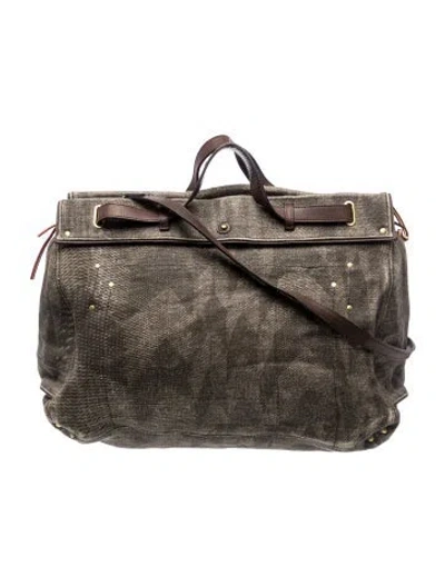 Pre-owned Jérôme Dreyfuss Canvas Shoulder Bag In Gray