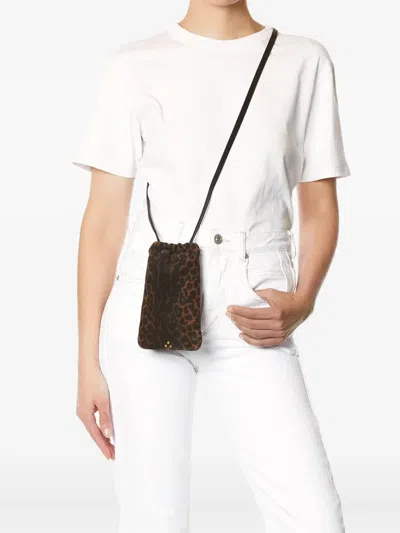 JÉRÔME DREYFUSS GORDI LEOPARD-PRINT SHOULDER BAG