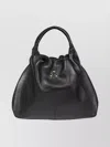 Jérôme Dreyfuss Gordi M Textured Shoulder Bag With Handle In Black