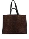 Jérôme Dreyfuss Large Léon Leather Tote Bag In Brown