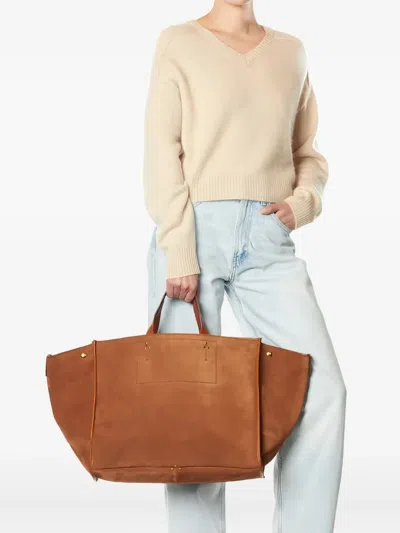 Jérôme Dreyfuss Large Léon Leather Tote Bag In Pattern