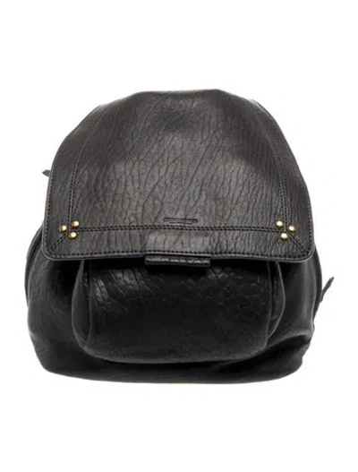 Pre-owned Jérôme Dreyfuss Leather Backpack In Gray