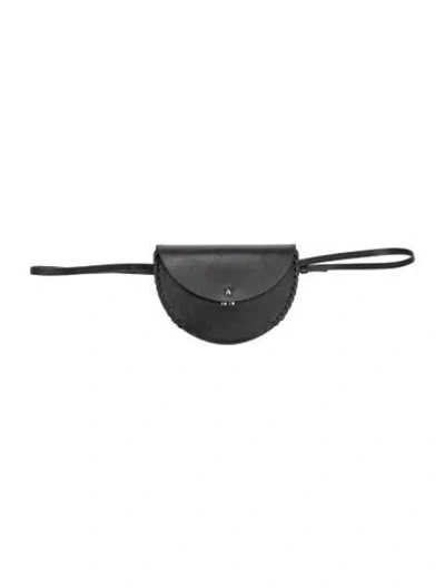 Pre-owned Jérôme Dreyfuss Leather Belt Bag In Black