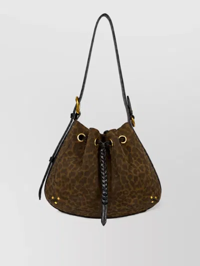 Jérôme Dreyfuss Leather Bucket Bag In Brown