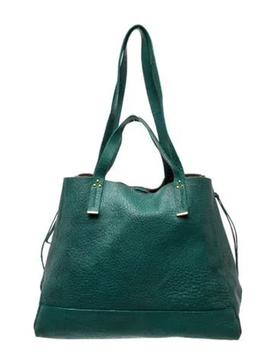 Pre-owned Jérôme Dreyfuss Leather Bucket Bag In Green