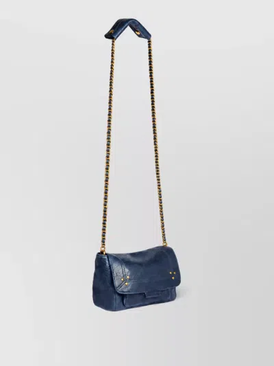Jérôme Dreyfuss Leather Clutch Bag In Blue