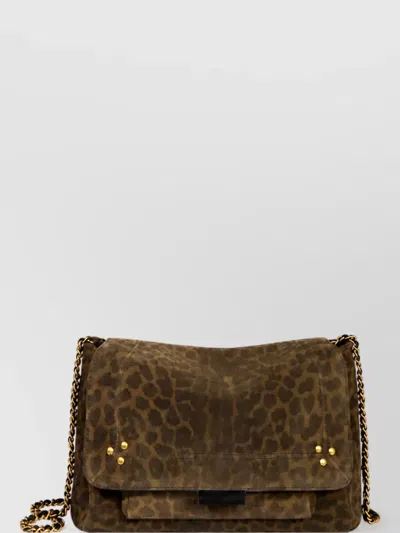 Jérôme Dreyfuss Leather Clutch Bag In Brown