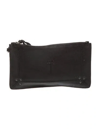 Pre-owned Jérôme Dreyfuss Leather Clutch In Black
