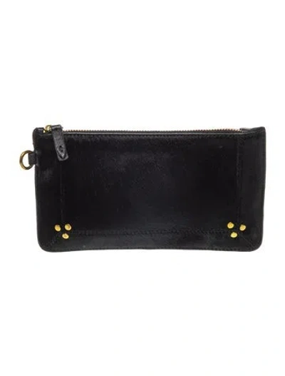 Pre-owned Jérôme Dreyfuss Leather Clutch In Black