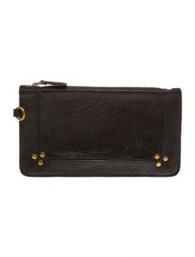 Pre-owned Jérôme Dreyfuss Leather Clutch In Black