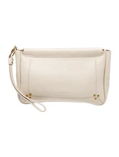 Pre-owned Jérôme Dreyfuss Leather Clutch In Neutrals