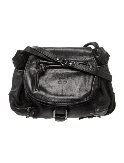 Pre-owned Jérôme Dreyfuss Leather Crossbody Bag In Black