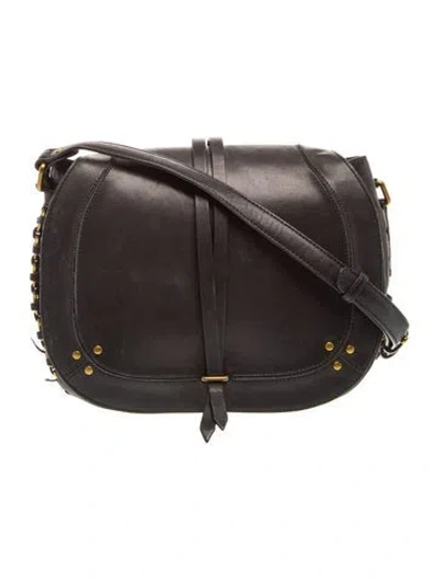 Pre-owned Jérôme Dreyfuss Leather Crossbody Bag In Black