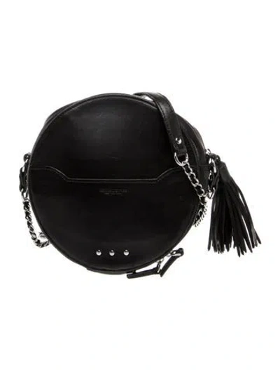 Pre-owned Jérôme Dreyfuss Leather Crossbody Bag In Black