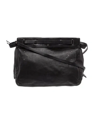 Pre-owned Jérôme Dreyfuss Leather Crossbody Bag In Black