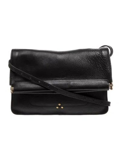 Pre-owned Jérôme Dreyfuss Leather Crossbody Bag In Black