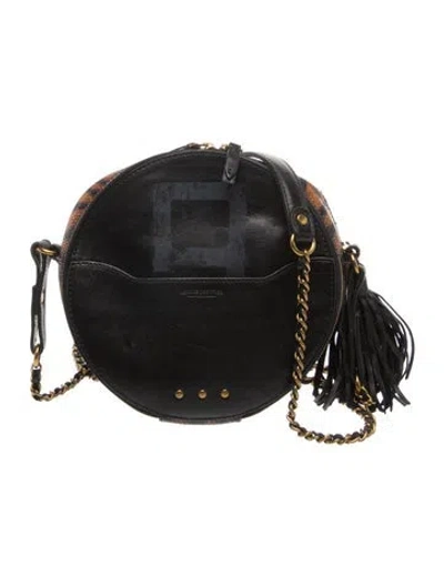 Pre-owned Jérôme Dreyfuss Leather Crossbody Bag In Black