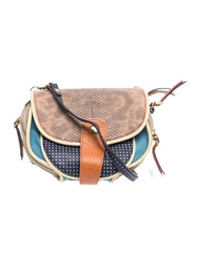 Pre-owned Jérôme Dreyfuss Leather Crossbody Bag In Blue