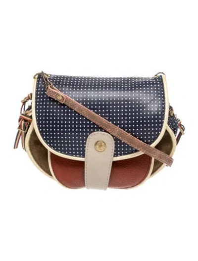 Pre-owned Jérôme Dreyfuss Leather Crossbody Bag In Blue