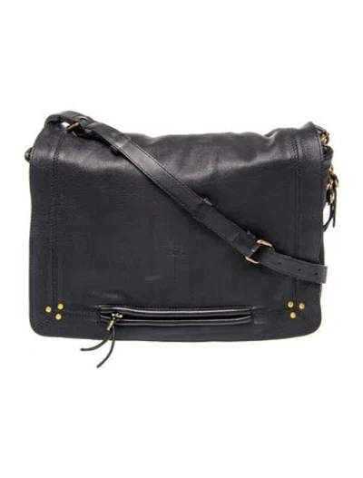 Pre-owned Jérôme Dreyfuss Leather Crossbody Bag In Blue