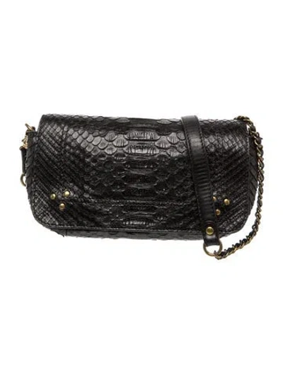 Pre-owned Jérôme Dreyfuss Leather Crossbody Bag In Blue