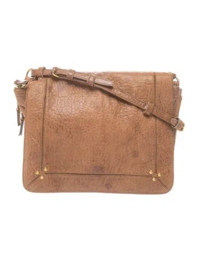 Pre-owned Jérôme Dreyfuss Leather Crossbody Bag In Brown