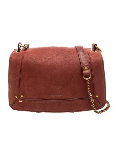 Pre-owned Jérôme Dreyfuss Leather Crossbody Bag In Red